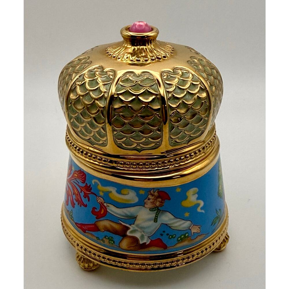House of Fabergé Franklin Mint The Firebird Porcelain Music Box
